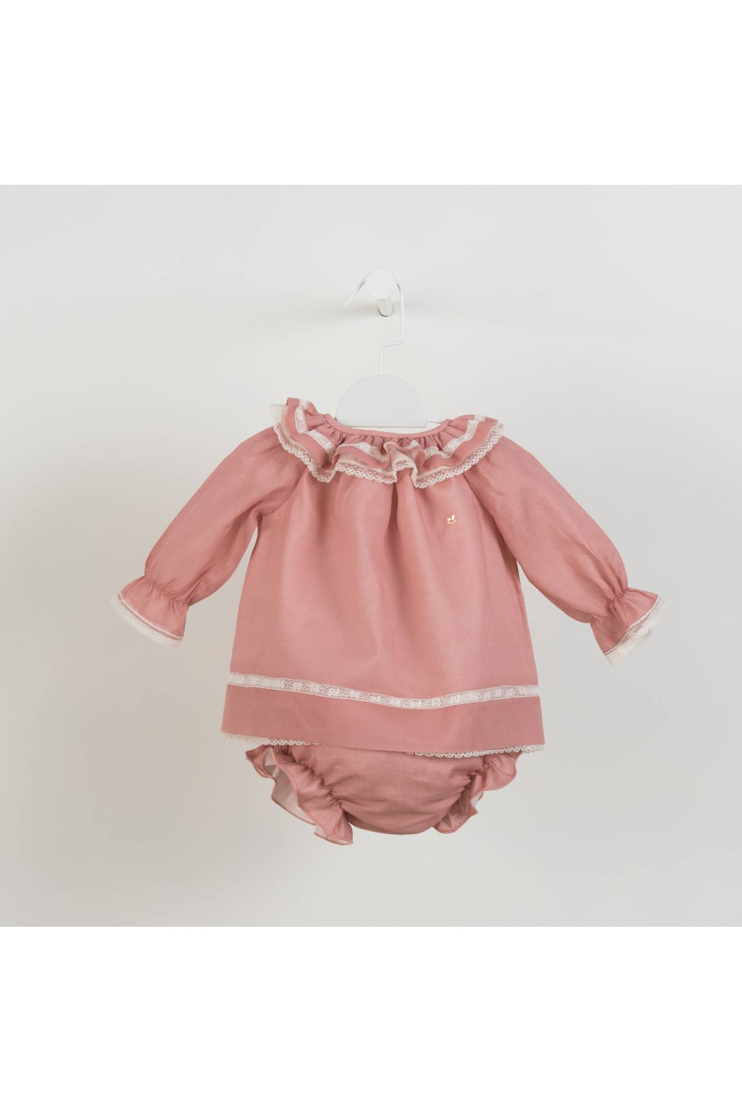 conjunto canastilla entredos rosa