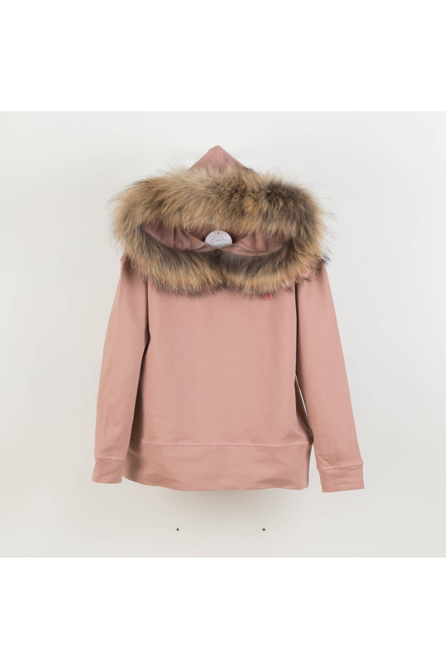 sudadera jogging larga rosa empolvado