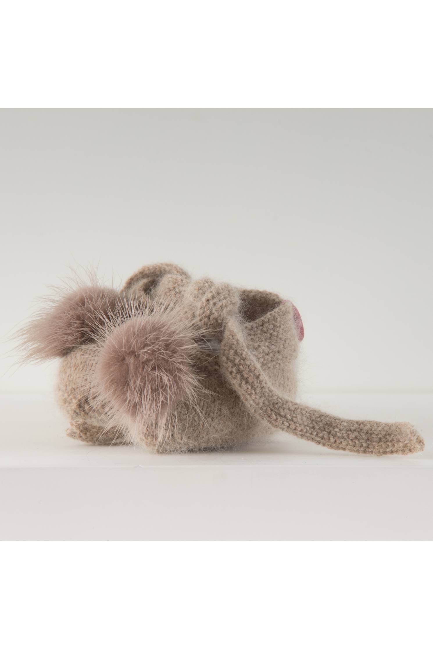 mercedita canastilla lazada punto cashmere vison pompon vison