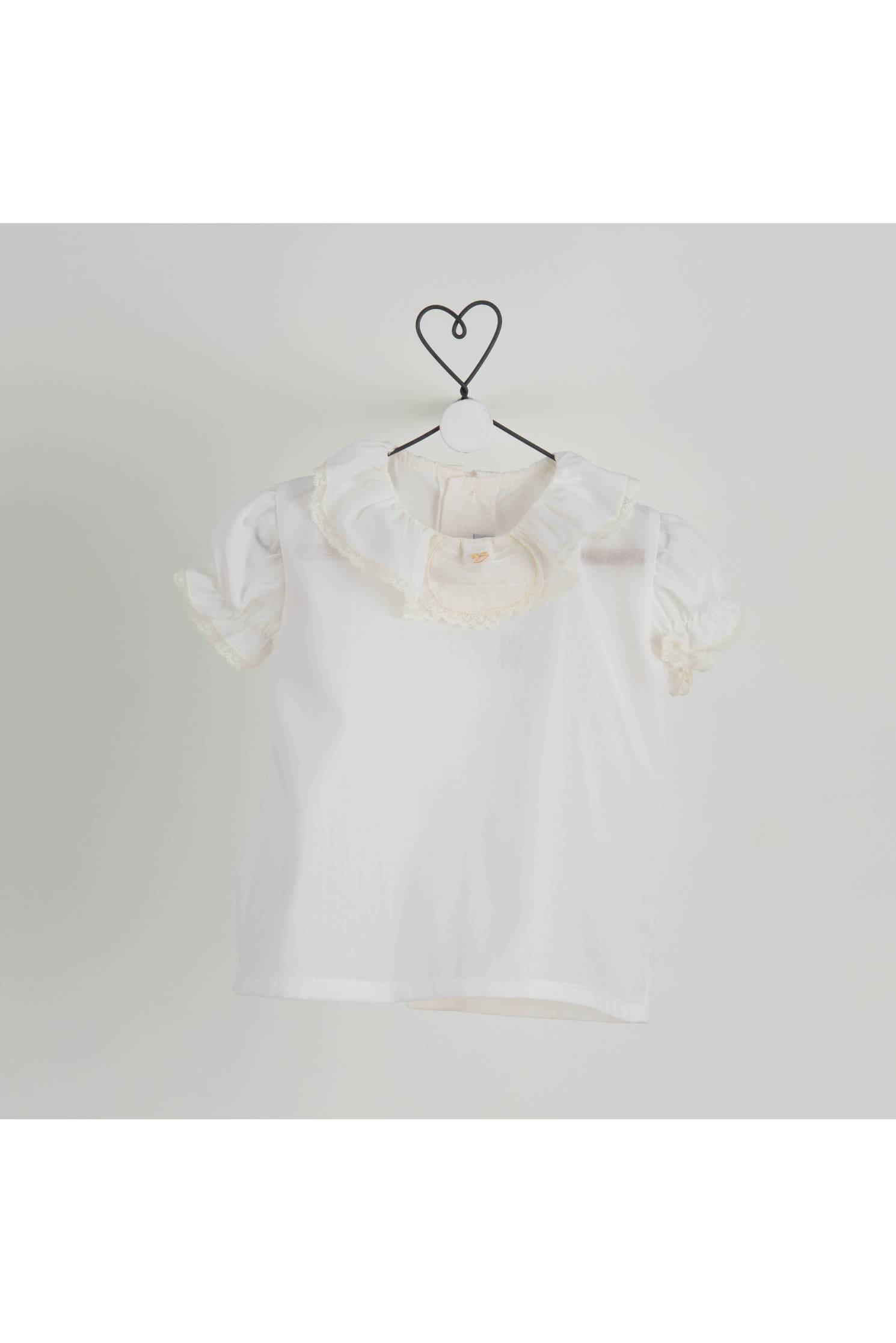 camisa roseta m/c lencera beig