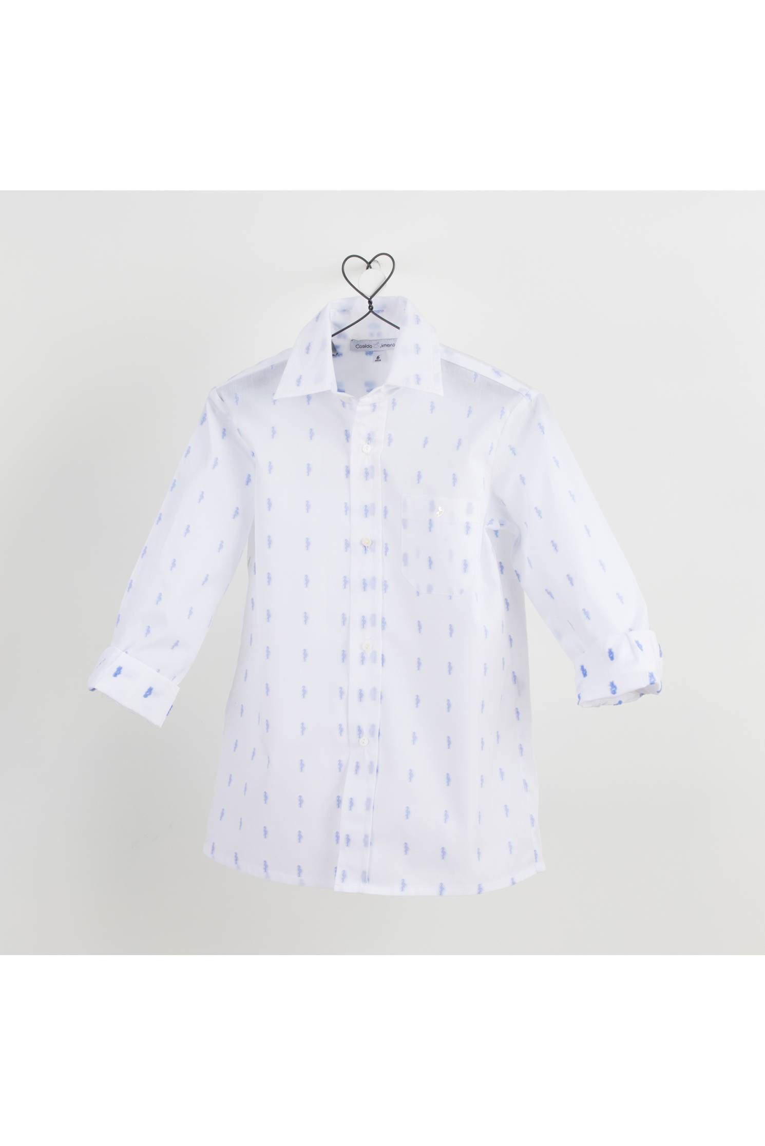 camisa sastre nio flamencos celeste