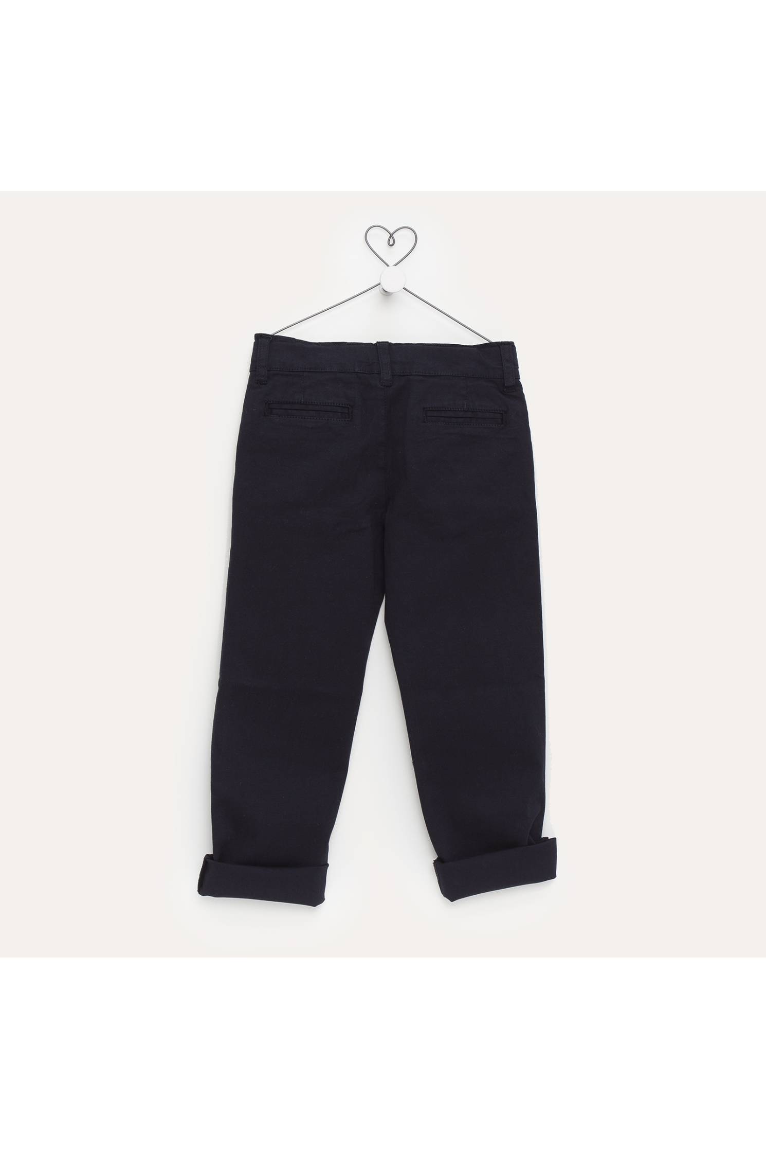 pantalon largo chino marino