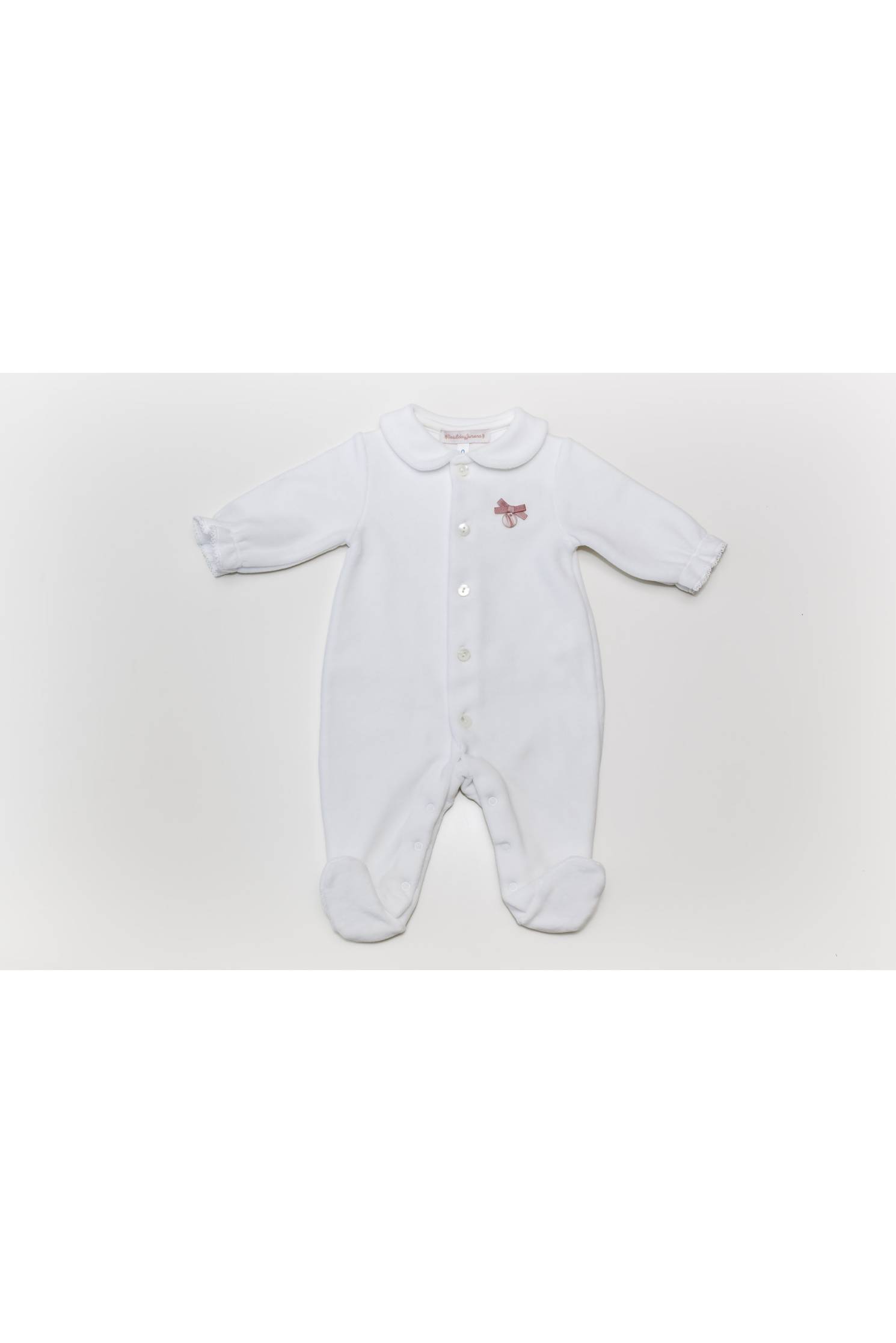 pijama chenilla m/l blanco