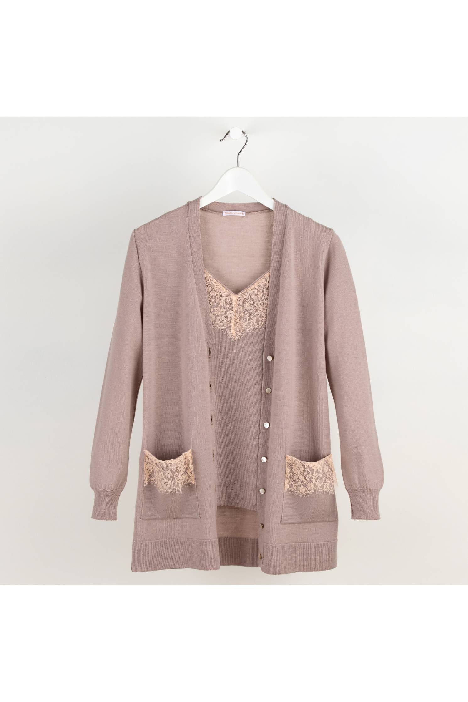 cardigan blonda vison