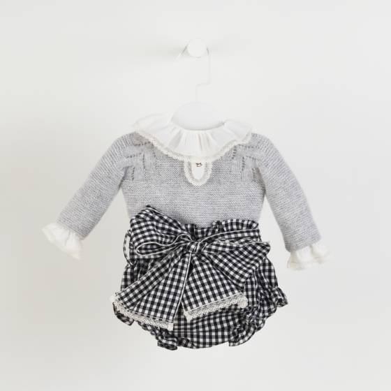 jersey canastilla espigas cashmere gris claro