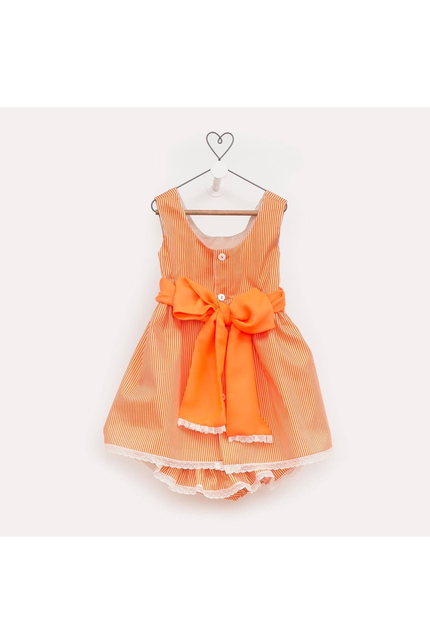conjunto lazada mil rayas naranja c/ culotte