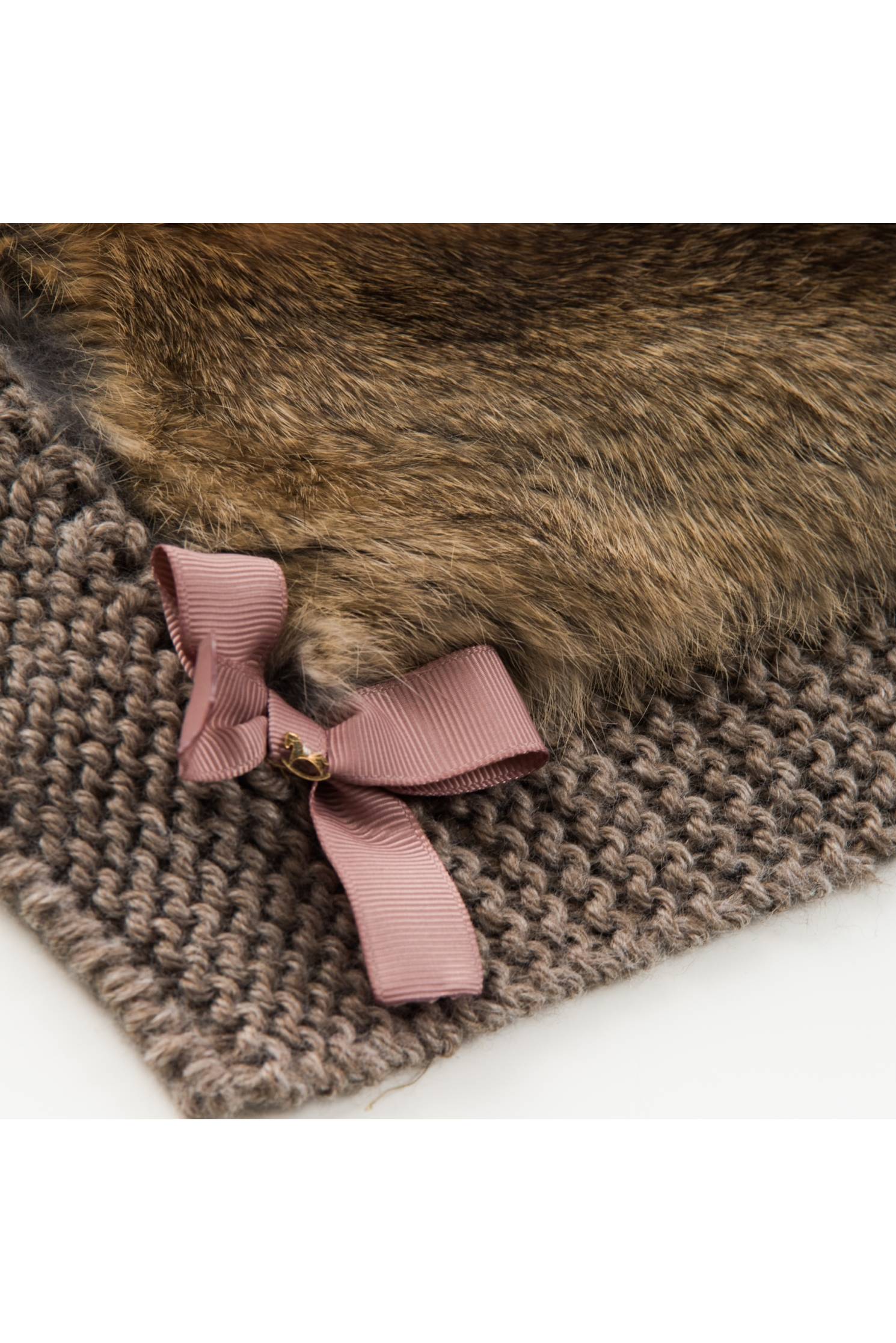 manta de invierno merino vison con pelo natural