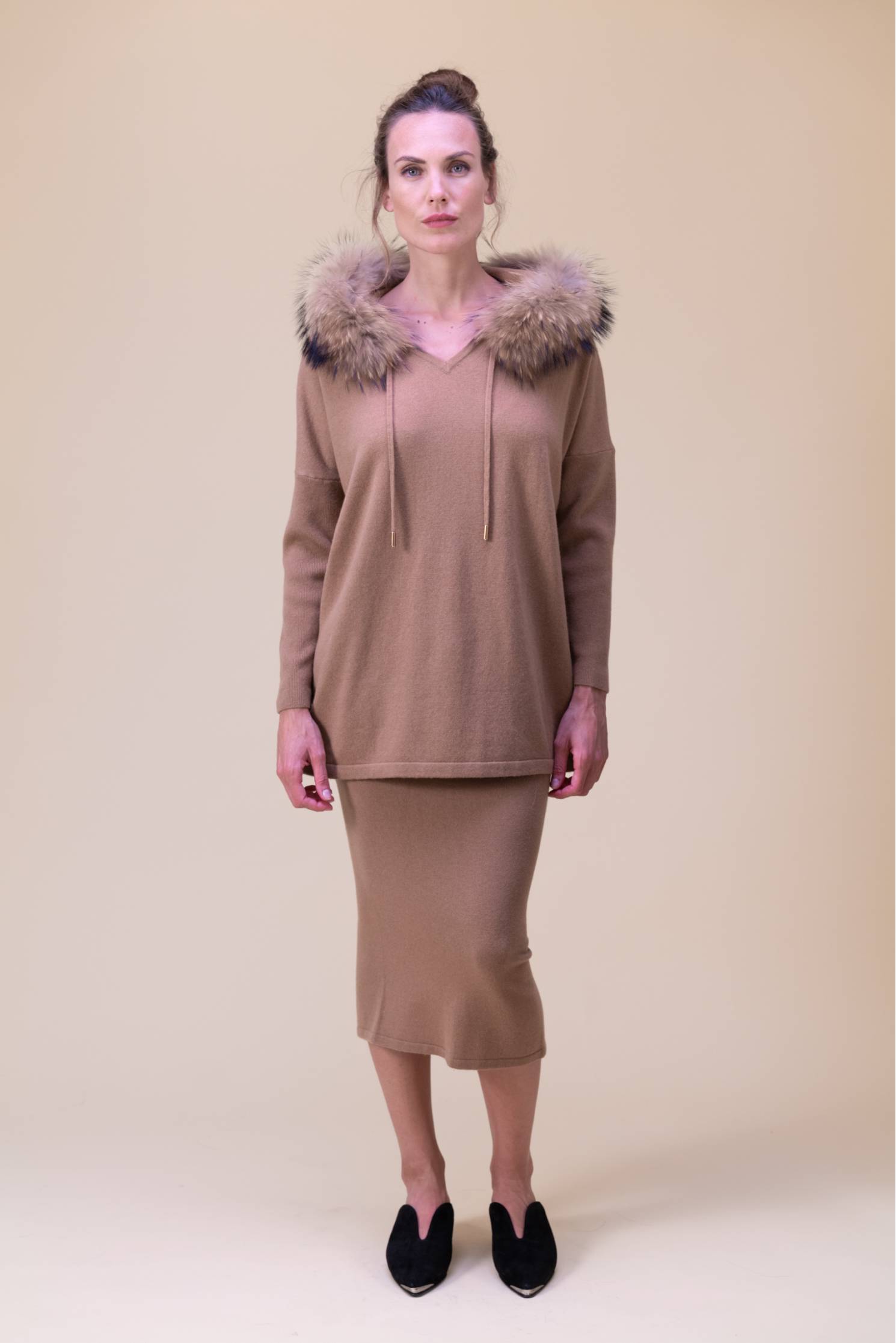 jersey oversize cashmere avellana