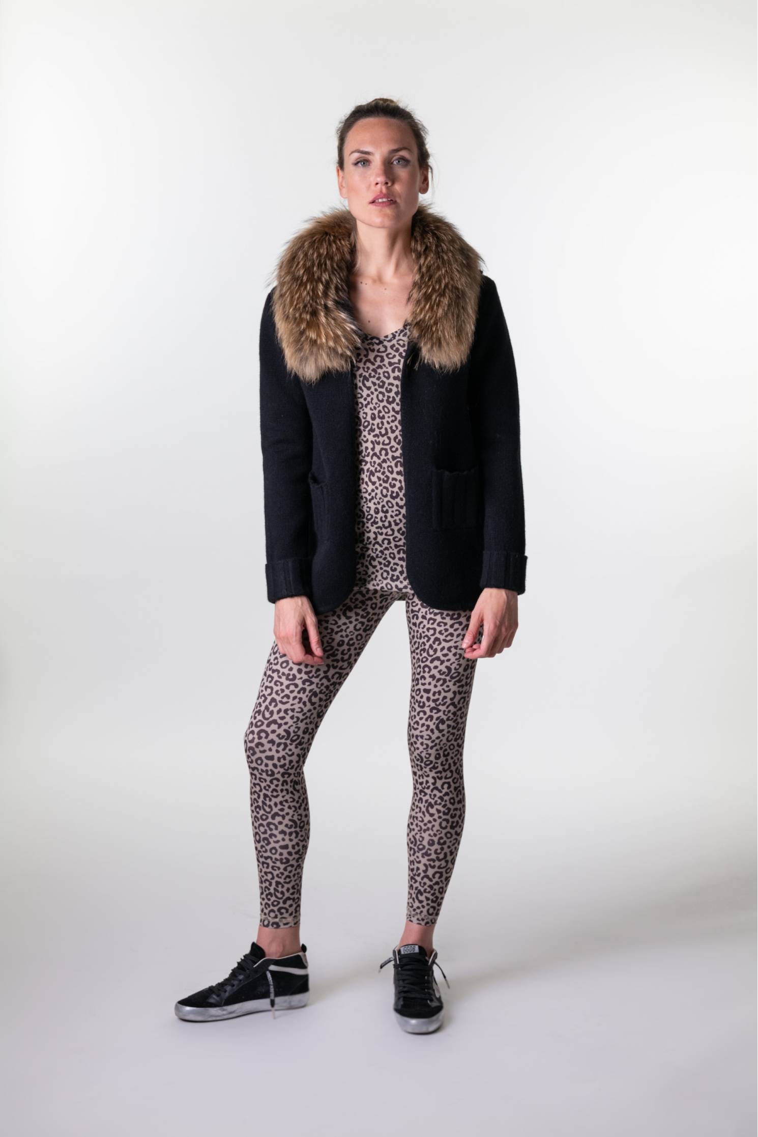 blazer merino negro