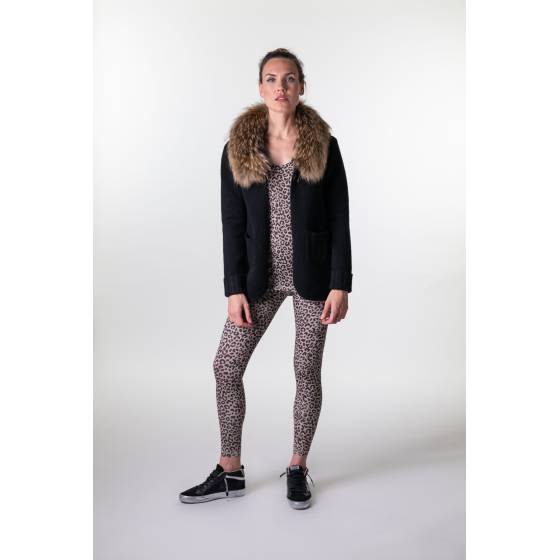 blazer merino negro