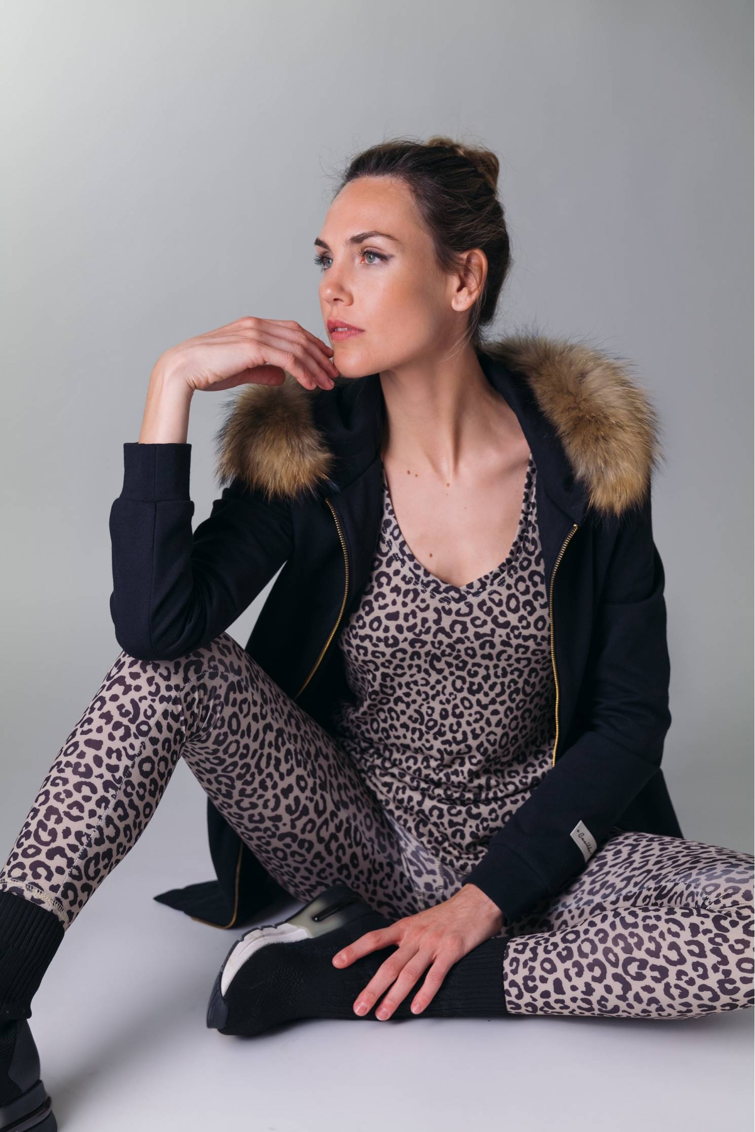 legging leopardo