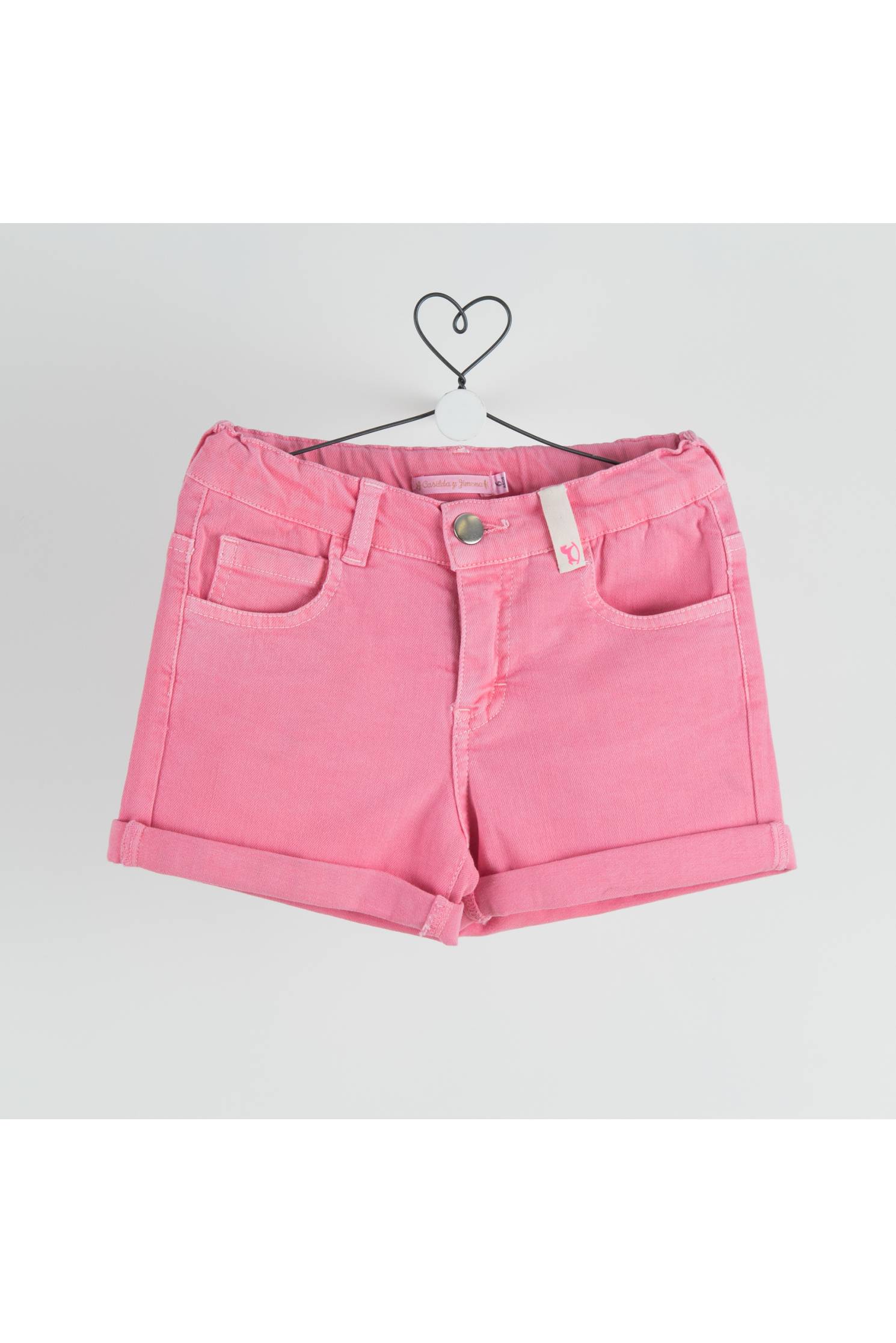 denim corto fucsia