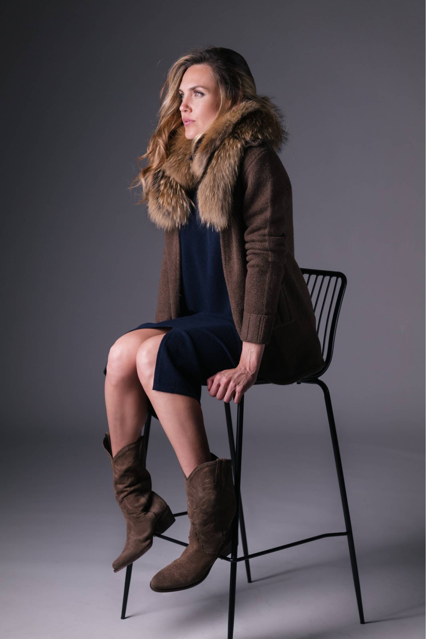 blazer merino marron