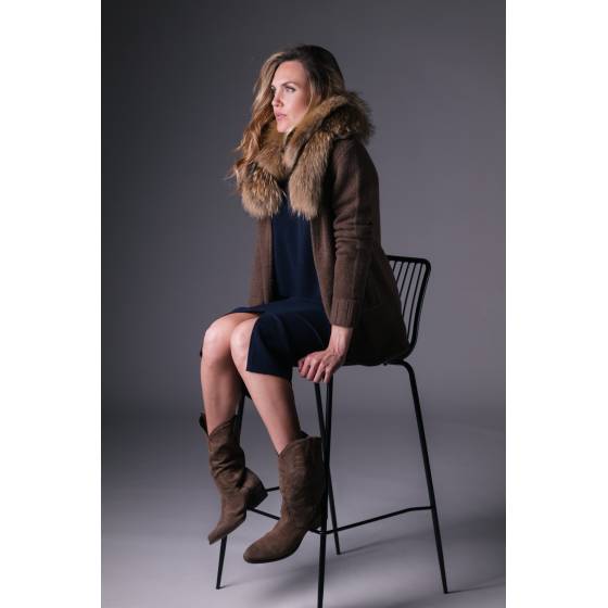 blazer merino marron