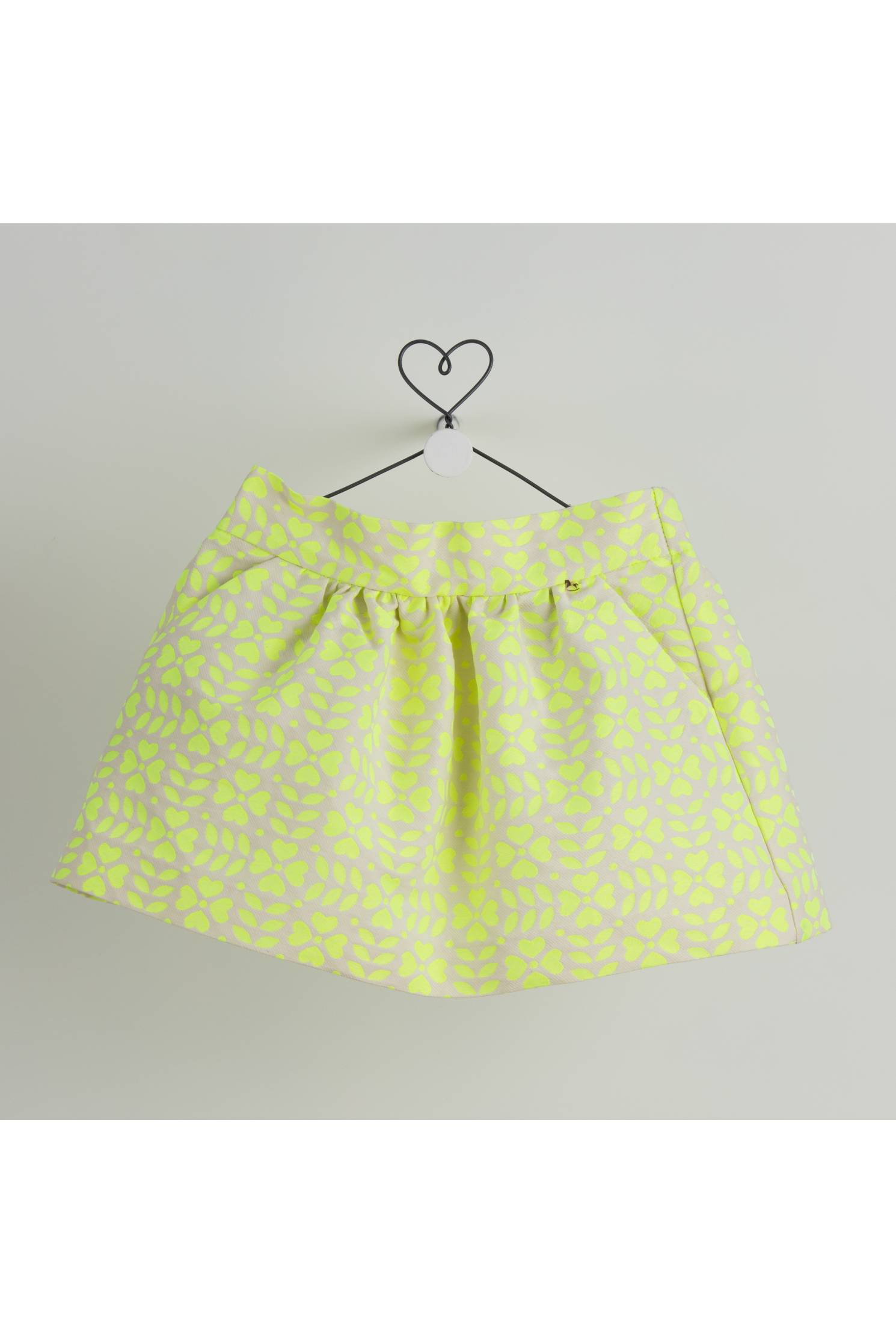 falda fluor amarillo
