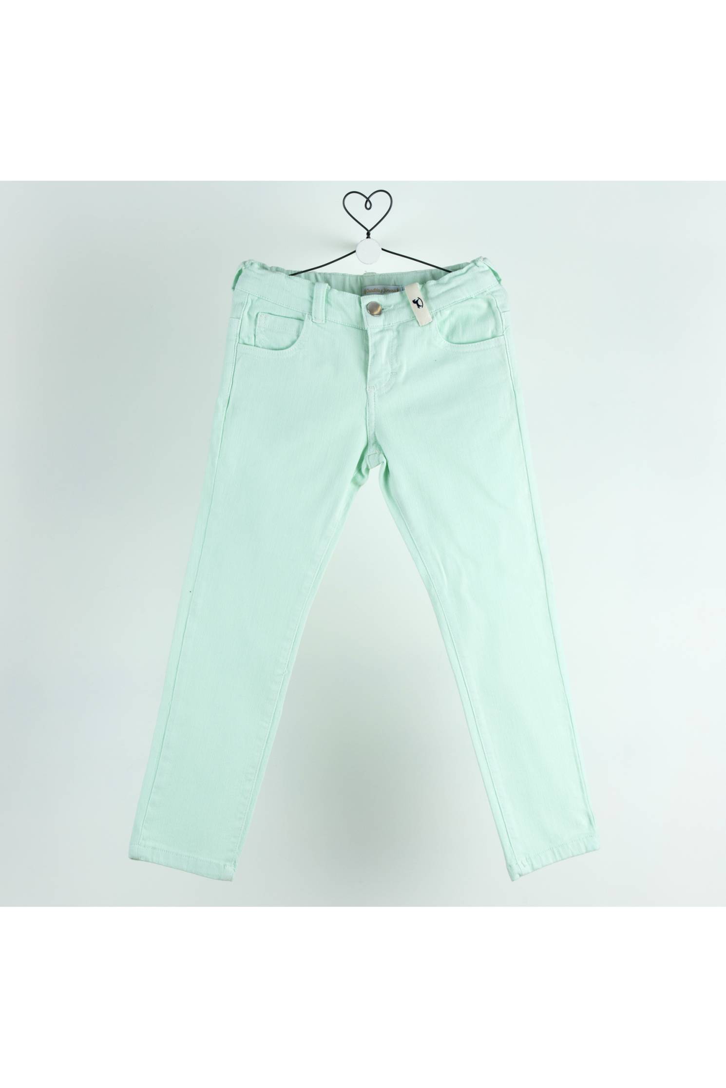 denim largo verde menta