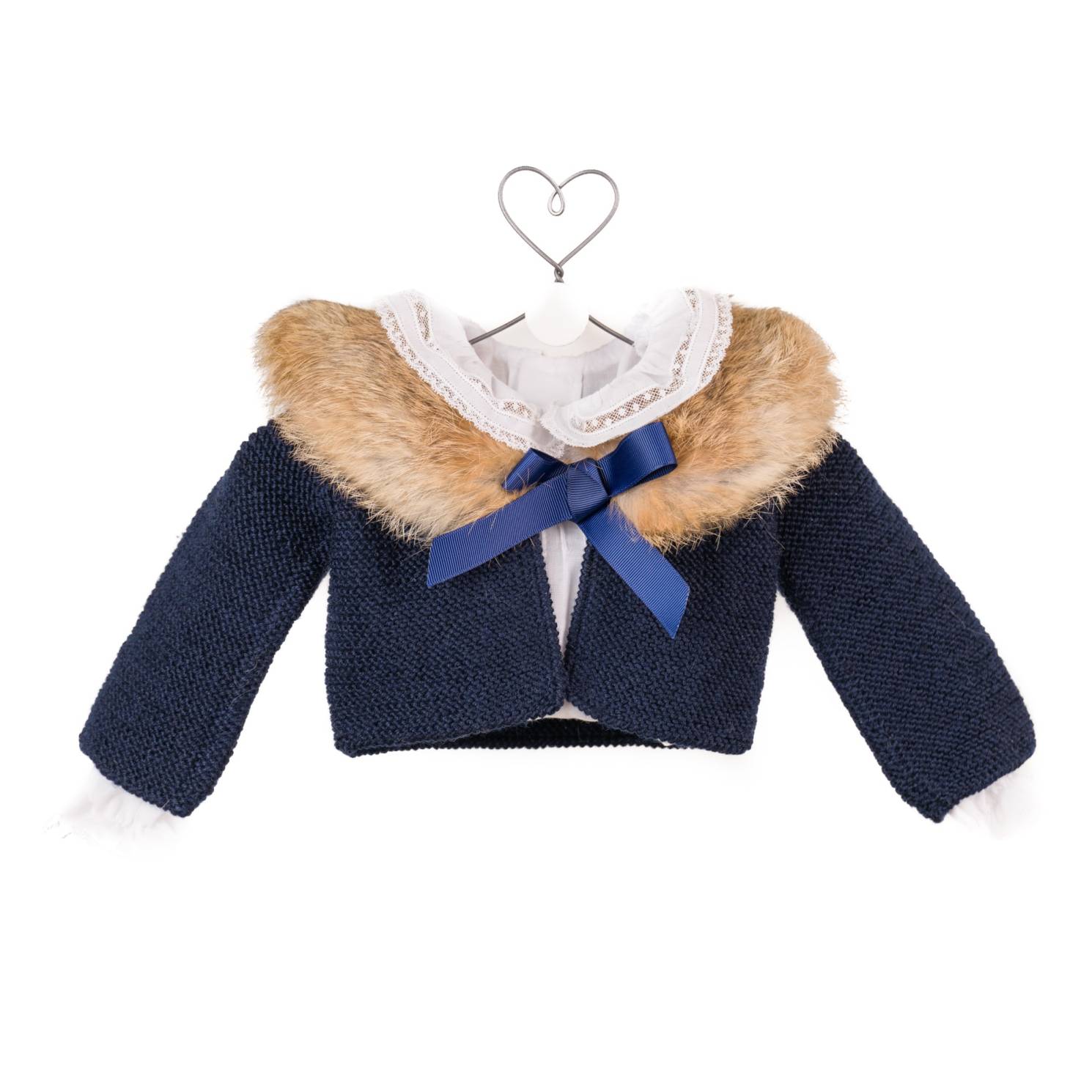 bolero merino marino cuello natural